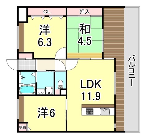 立花ドミールの物件間取画像